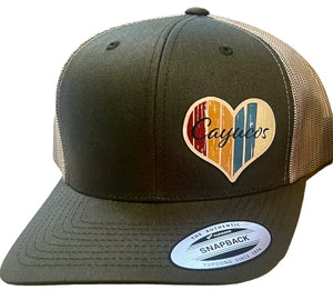 Cayucos Wooden Heart - Leather Patch Hat