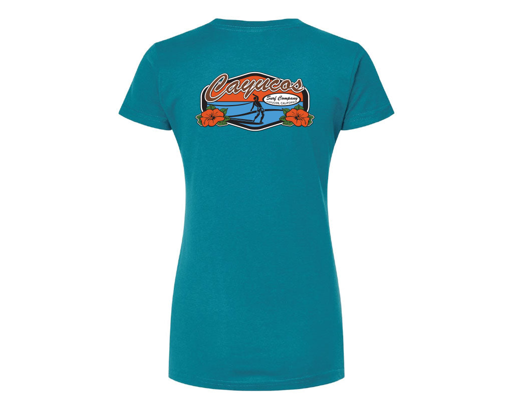 Cayucos Womens Sunset Surfer Tee