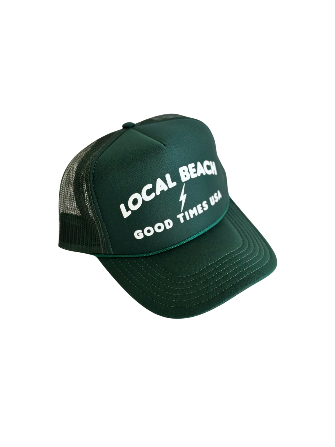 Good Times USA Trucker Hat: Khaki