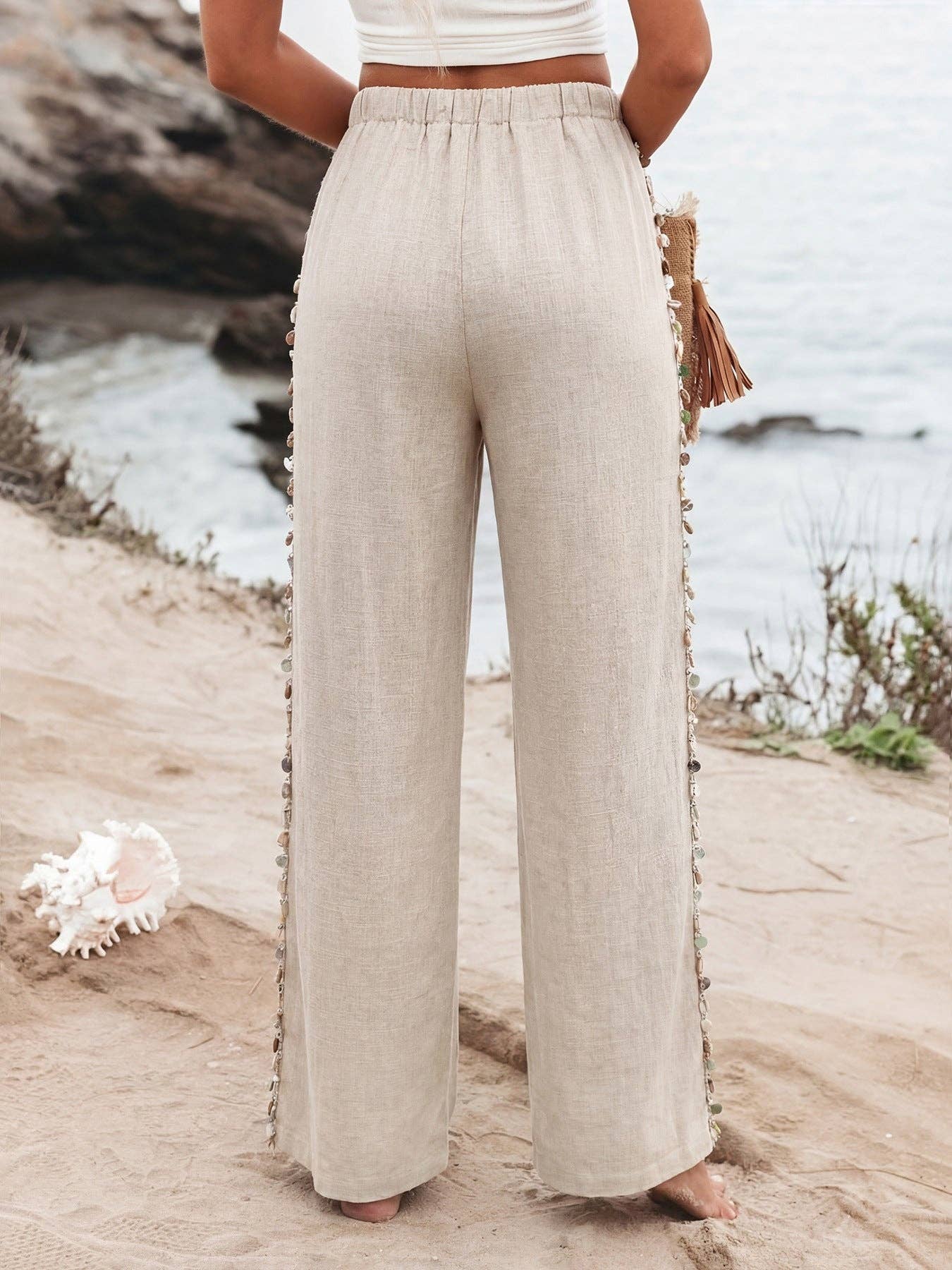 Cayucos Surf Womens Beach Pants Khaki