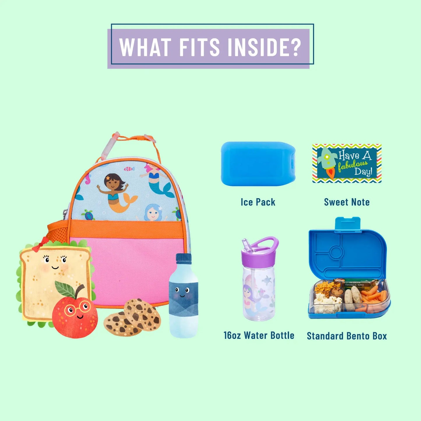 Mermaids Clip-in Lunch Box
