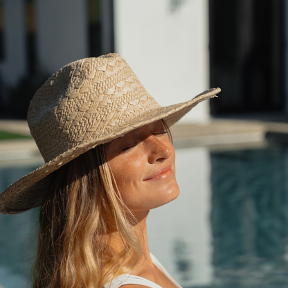 Local Beach Dune Cowboy Sun Hat: Beige