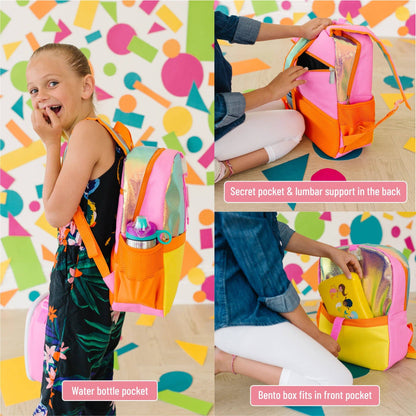 Orange Shimmer Pack It All Backpack