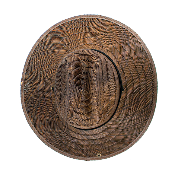 Costa Straw Lifeguard Hat: Dark Brown