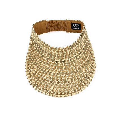 Playa Straw Visor: Blk/Nat