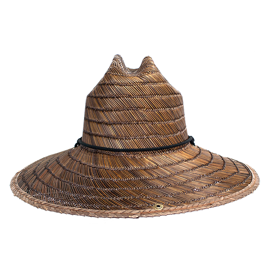 Costa Straw Lifeguard Hat: Dark Brown