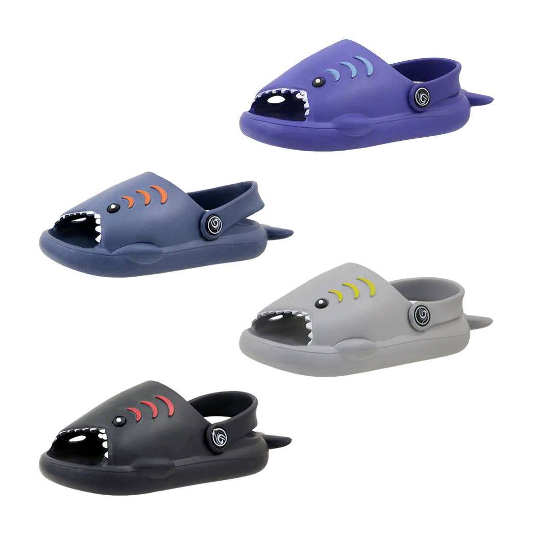CAYUCOS Kid's Shark Open-Toe Clog