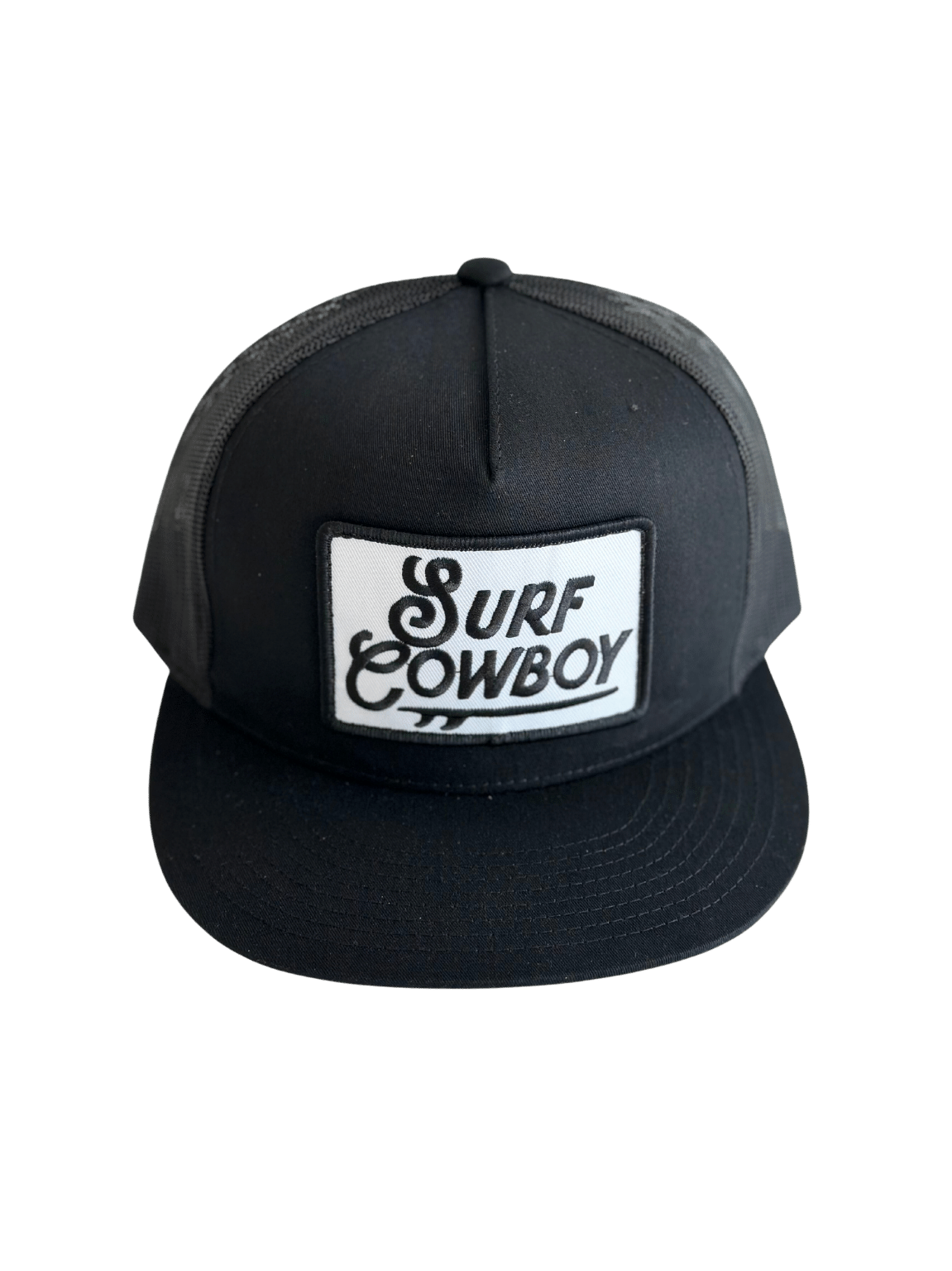 Surf Cowboy Trucker Hat: Gray