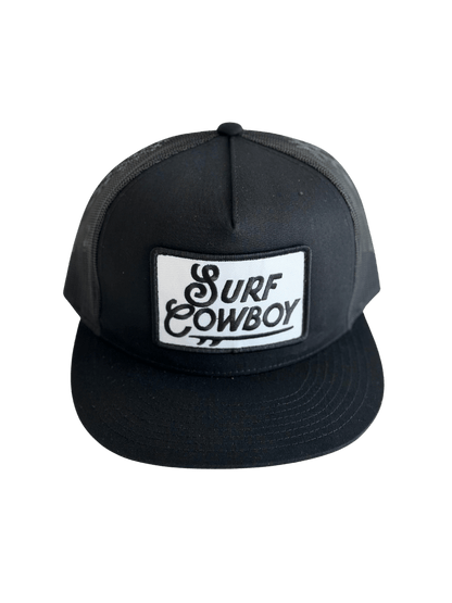 Surf Cowboy Trucker Hat: Gray