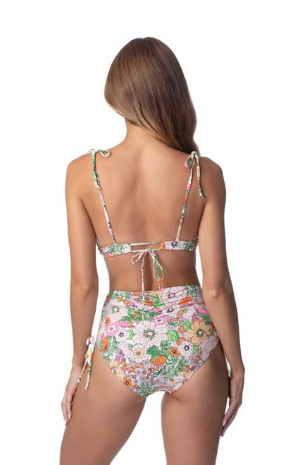 Floral Underwire High Waist Bikini Set