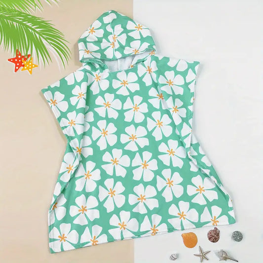 KIDS HOODED BEACH TOWEL COVERUP
