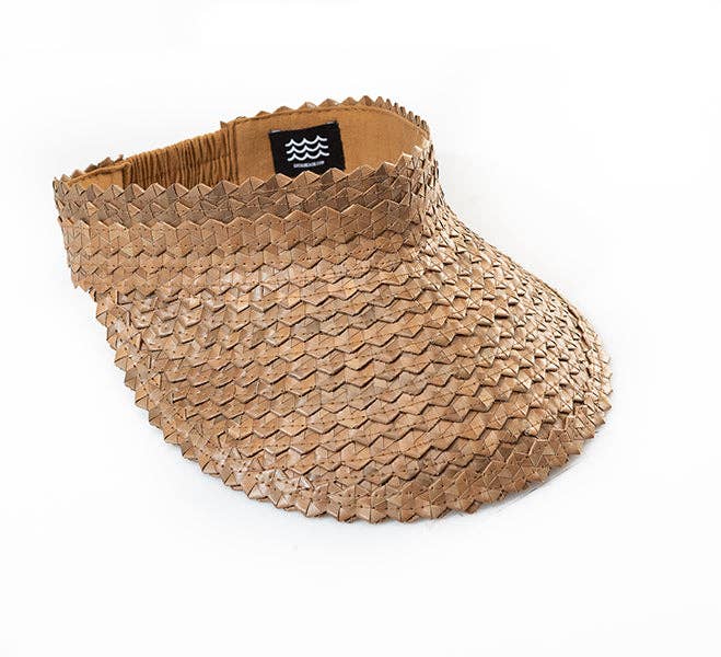 Playa Straw Visor: Cocoa