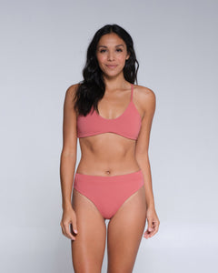 Tandem Rosewood Reversible Bikini Top