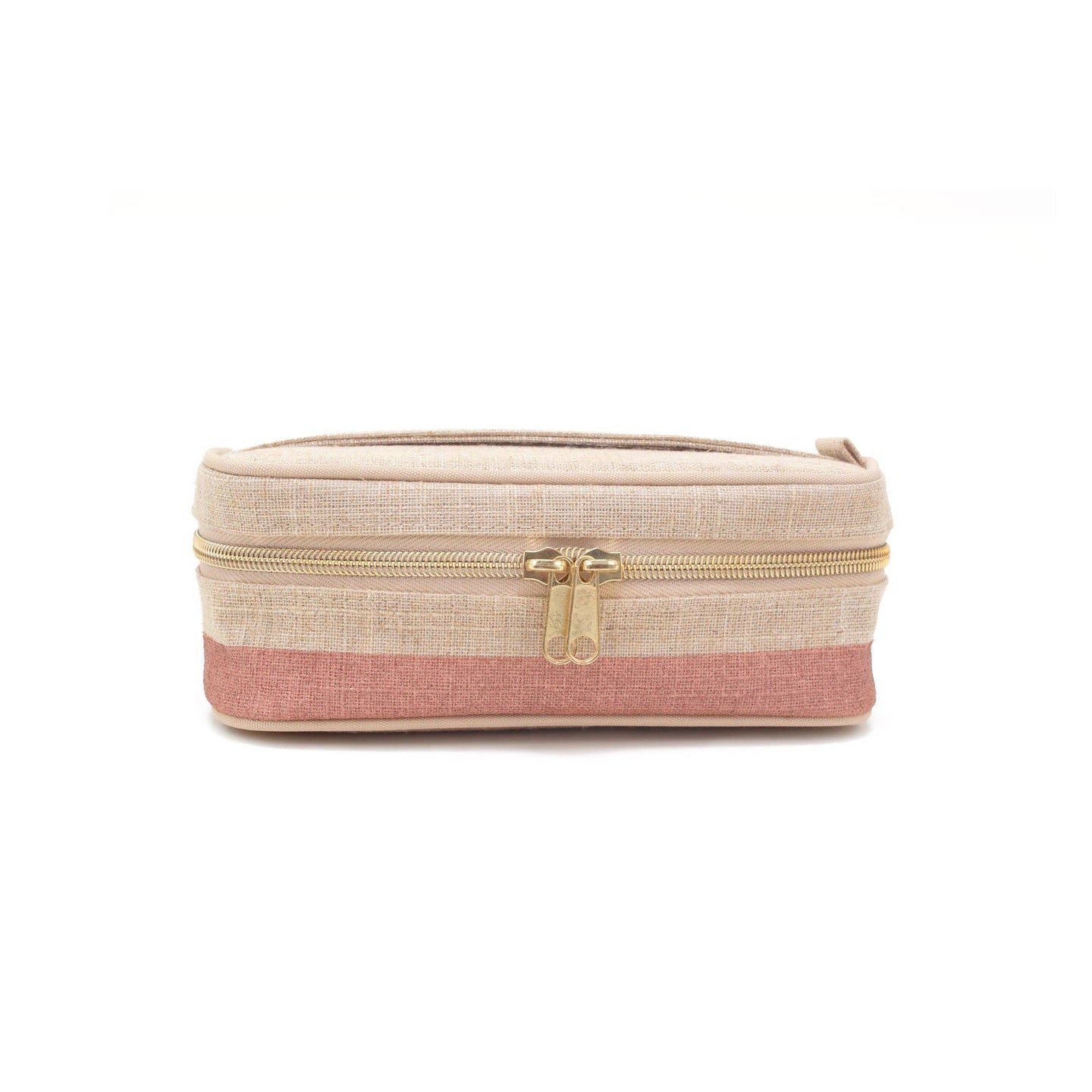 SoYoung - Linen - Rose Gold Colour Block Petite Beauty Poche