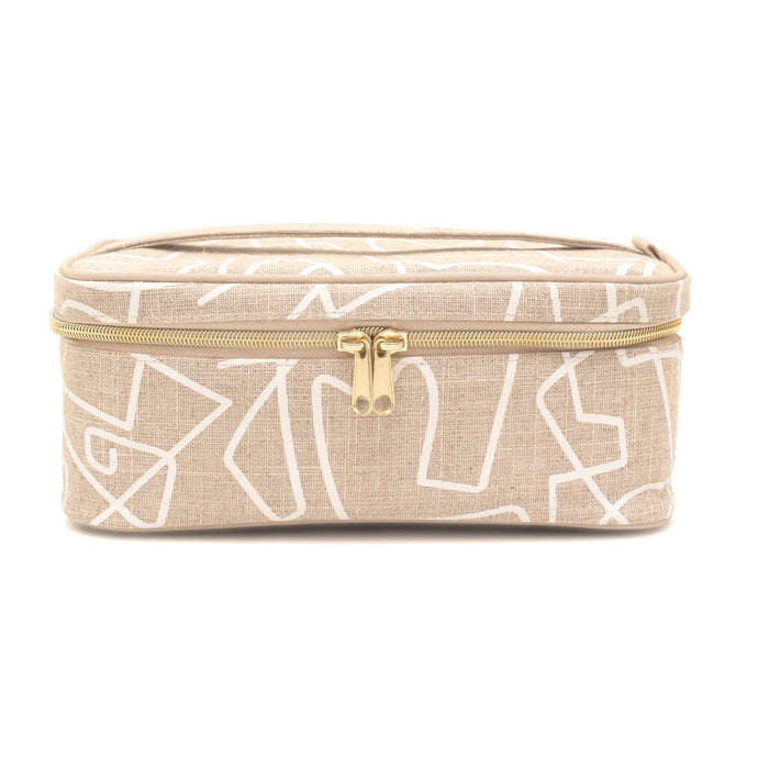 SoYoung - Linen - Abstract Lines Beauty Poche