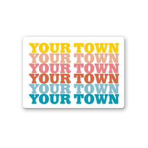 Personalized City Magnet - Supergraphics