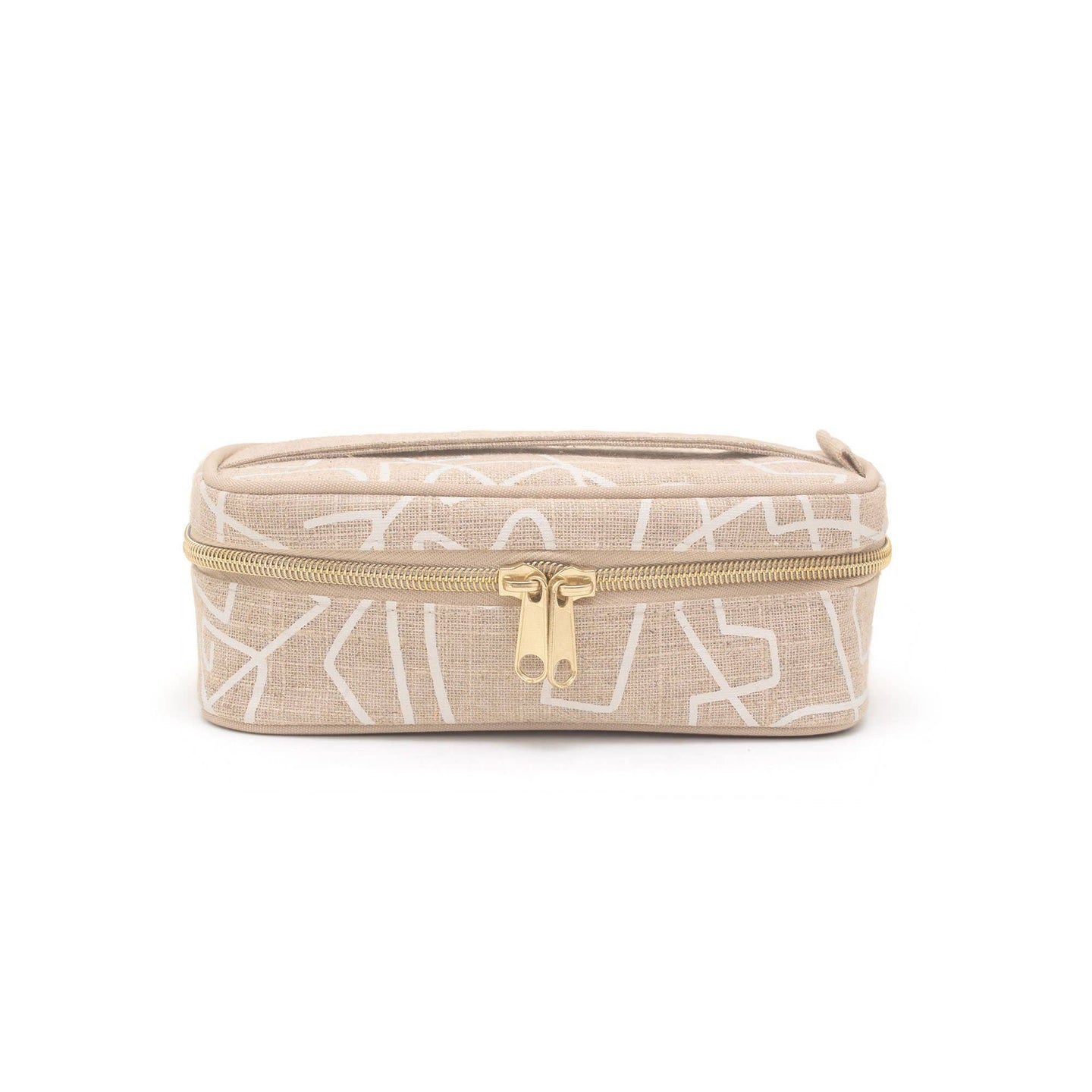 SoYoung - Linen - Abstract Lines Petite Beauty Poche
