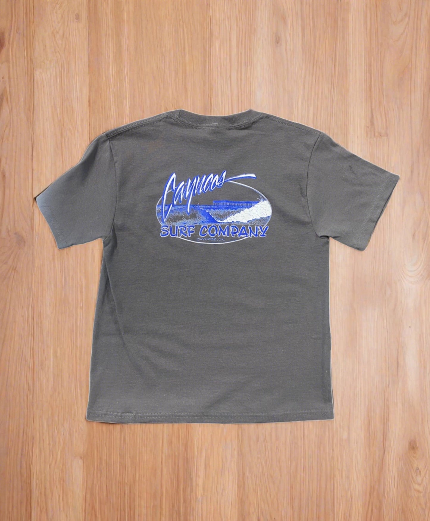 Cayucos Kids New/Old Pier Short Sleeve Tee
